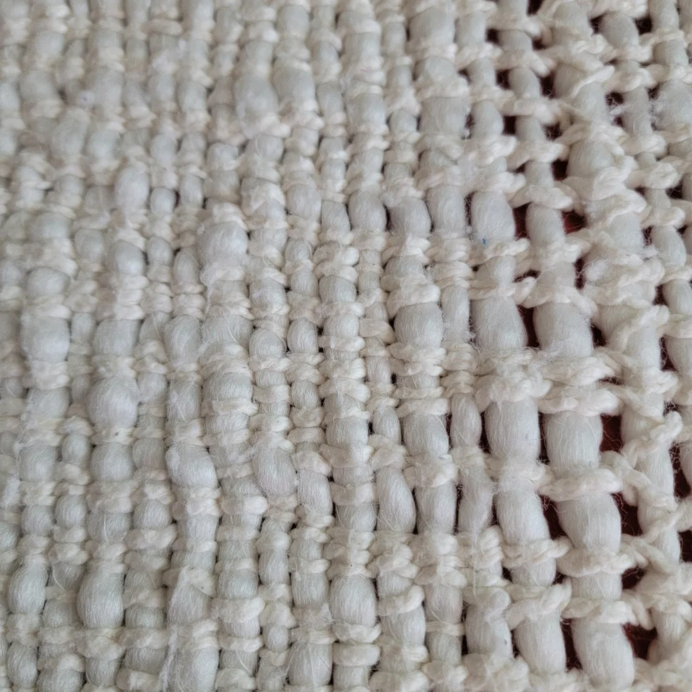 West Elm Basket Weave Throw Blanket